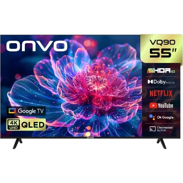 Onvo 55VQ90F3UA 55'' 140 Ekran Uydu Alıcılı 4K Ultra HD Google Smart QLED TV